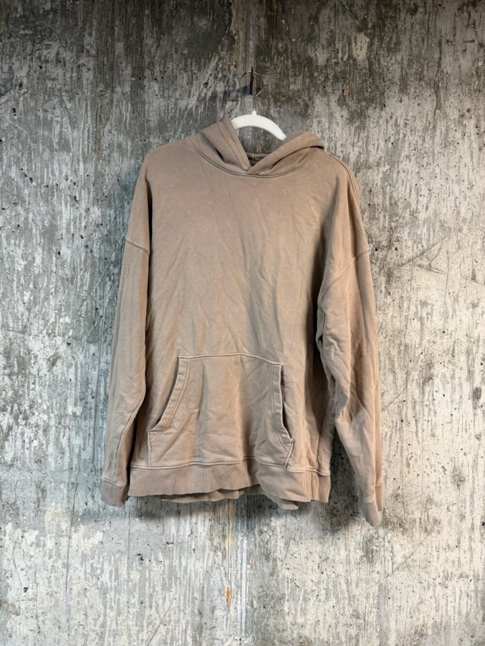 NO BOUNDARIES All Gender Oversized Fleece Hoodie Sweatshirt Size L In Brown
